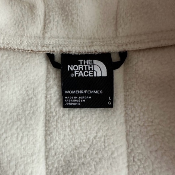 North Face Cragmont Fleece Shacket Large l Almond Butter/Gardenia White - Picture 4 of 5